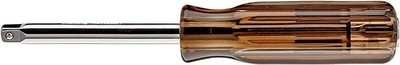 Drive Spinner Handle Nut Driver - 6  Extension, Rustproof Steel, Ribbed Grip