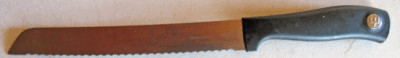 Wusthof Emeril Bread Knife 8 in Blade 4141E 20cm Solingen Germany Black Handle