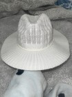 White Knitted Structured Nine West Hat  — photo 1