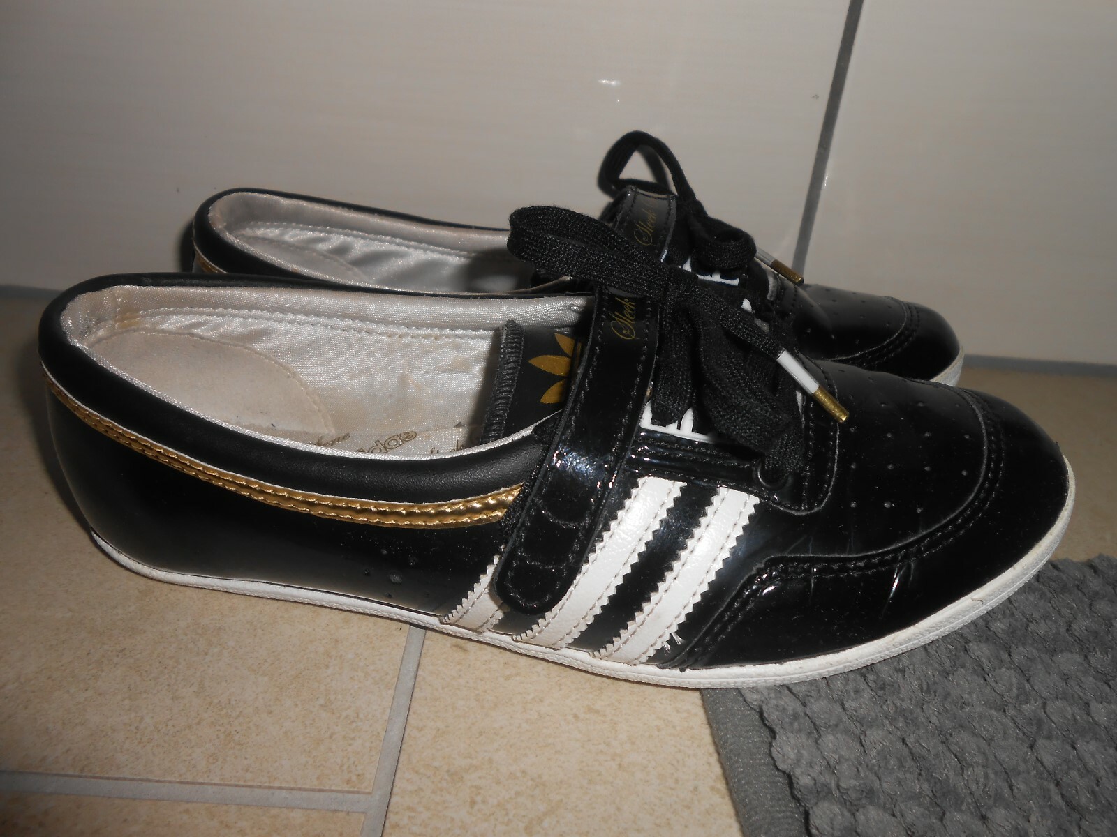 adidas neo ballerina weiß gold