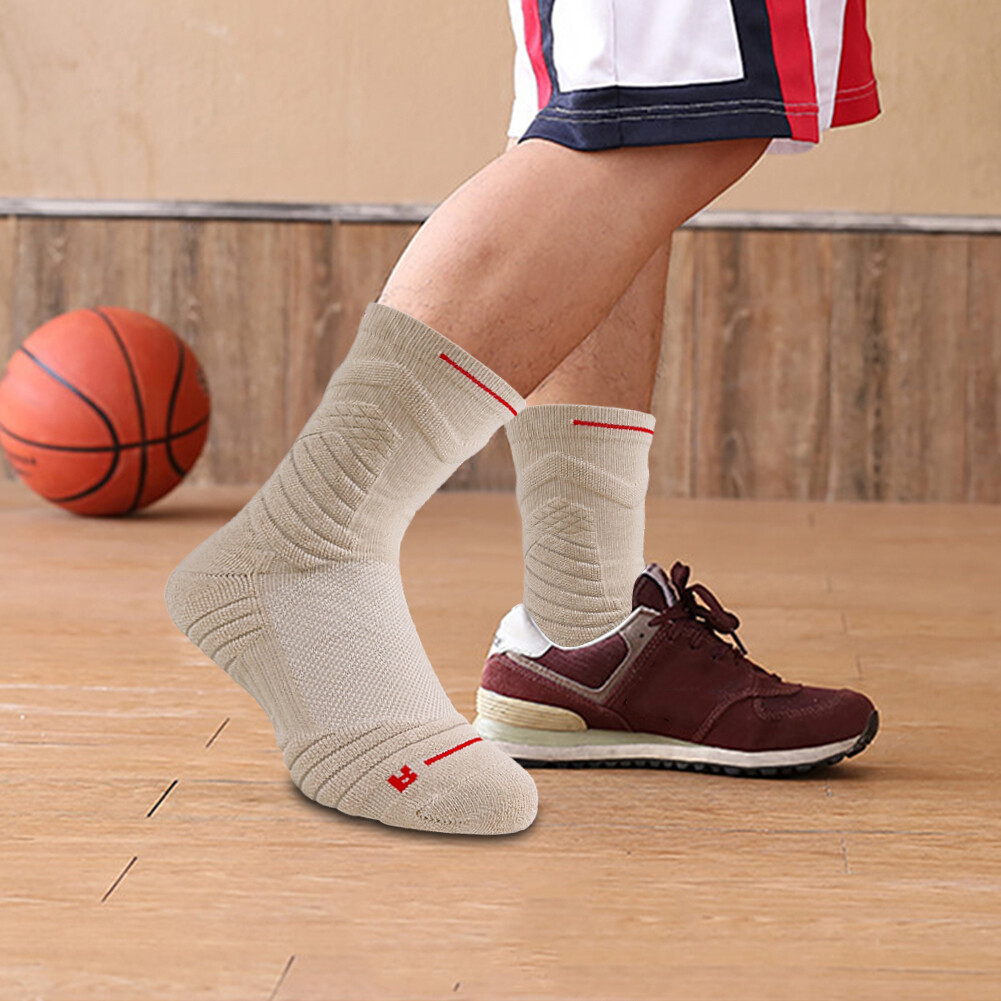 SAOLA Calze sportive da uomo calze da basket suola Terry comode calze da trekking per ragazzi adolescenti