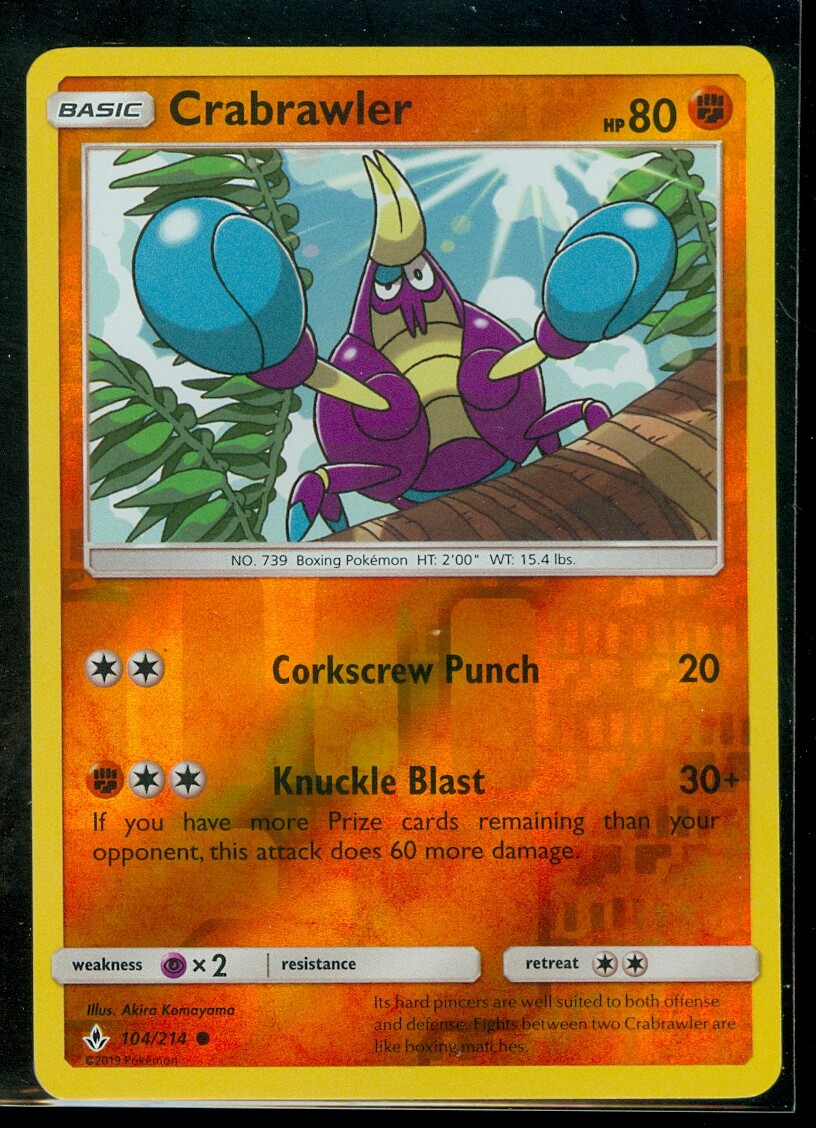 crabrawler pokemon card value Pokemon - Crabrawler - 72/149 - Common