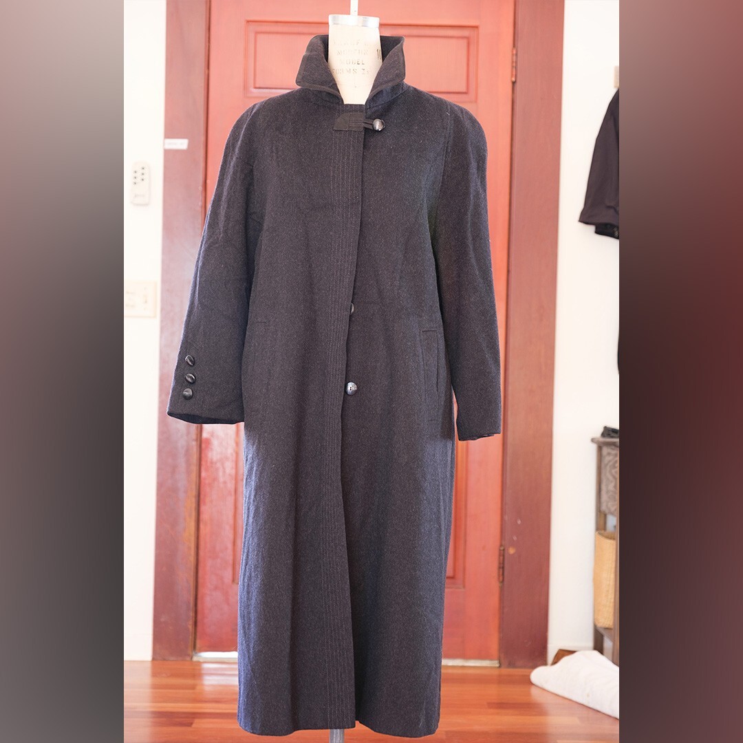 Bauer Womens Grey Aquila Alpaca Wool Loden Coat M | eBay