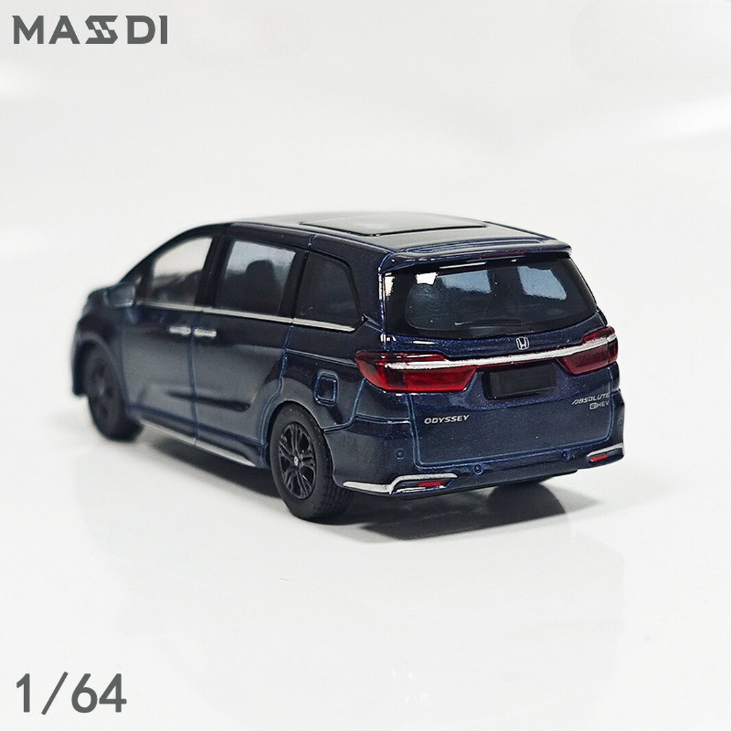 MASDI 1/64 Scale Honda Odyssey MPV 2022 Blue Diecast Car Model Toy