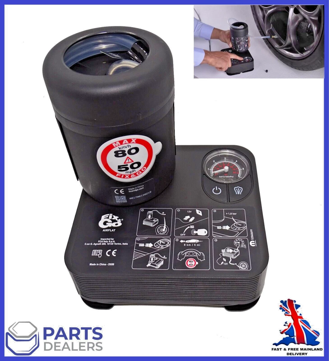 BMW TYRE REPAIR KIT PUNCTURE PUMP COMPRESSOR MOBILITY SEALANT 06
