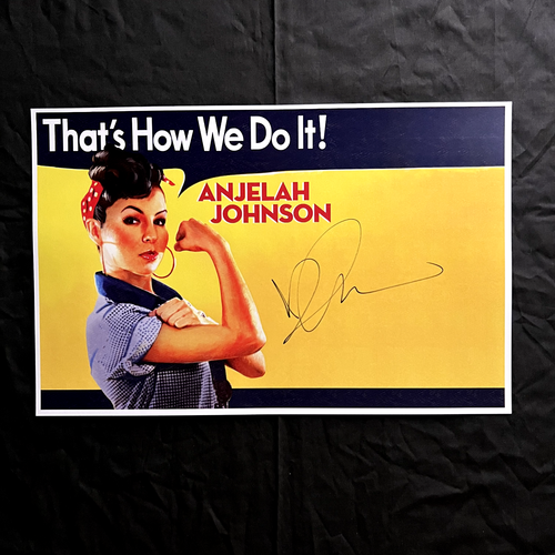 Anjelah Johnson Signed Tour Poster w/ Exact Proof (Mad TV Comedian Autograph) - Picture 3 of 7