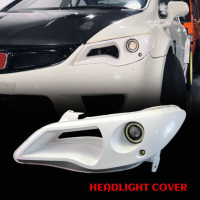 For 2006-2008 Honda Civic FD2 EPA Type Fiberglass Headlight