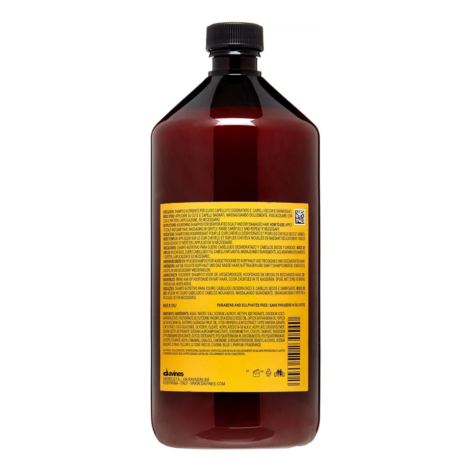 Davines Naturaltech Champú Nutritivo, 33.8oz - 1000ml NUEVO - AUTÉNTICO Foto 2 de 4