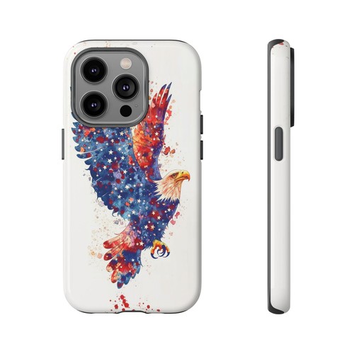 Bald Eagle USA Stars - Phone Ink Case for iPhone, Galaxy, Pixel - Picture 70 of 281