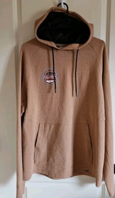 Ascend Pullover Hoodie Raised Waffle Tecture Brown Bass Pro Challenge Men's Lrg