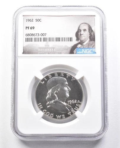1962 Franklin Half Dollar PF69 NGC Great Contrast *1804