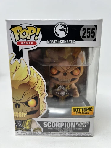 Funko Pop! Mortal Kombat X - Scorpion Flaming Skull #255 Hot Topic