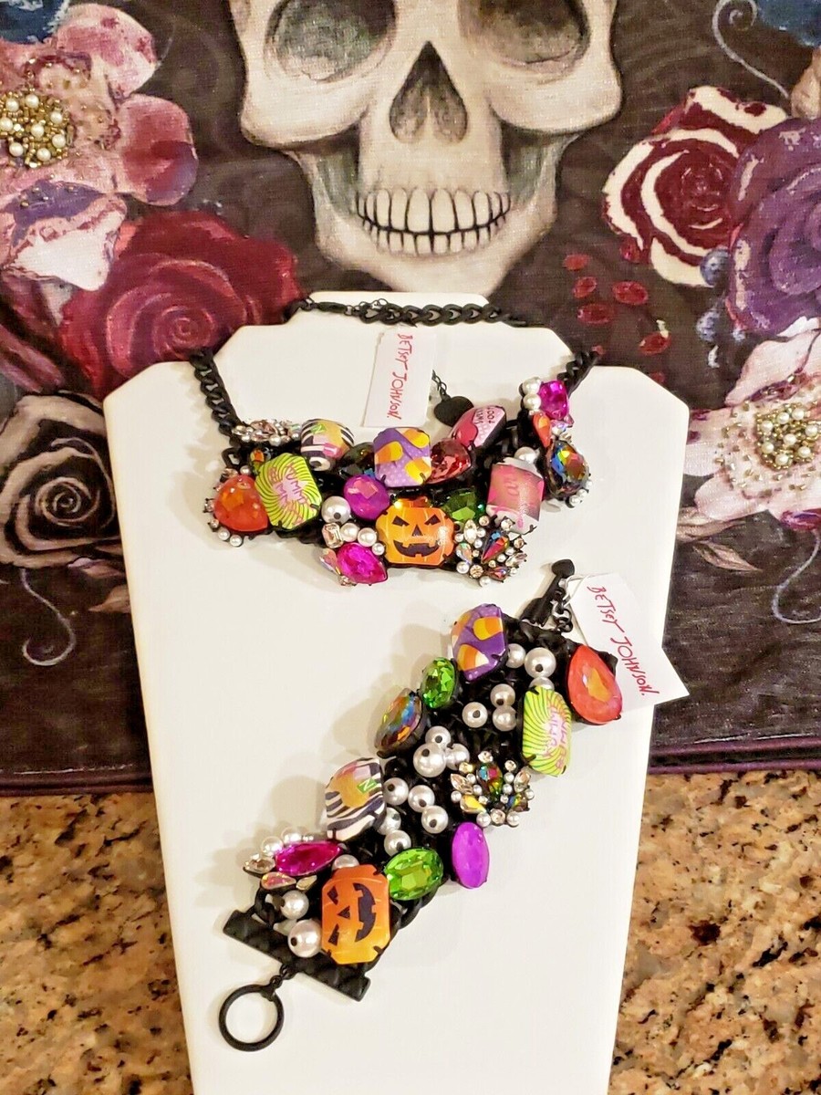 ★Betsey Johnson★ハロウィン新作★FALL YALL★ネックレス BETSEY JOHNSON Punk N Spice Candy Statement Halloween