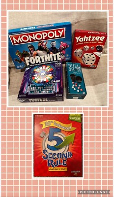 5Game Bundle! FortNite Monopoly,Yahtzee ,Wheel Of Fortune, Bull Sh*T!, 5sec Rule