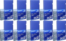Lot of 10 Sony DVCAM PDV-64N/3 64 Minutes