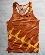 Nike Women’s Pro Elite Singlet Rosa Tank CI0982-XXX Orange Small Made In USA