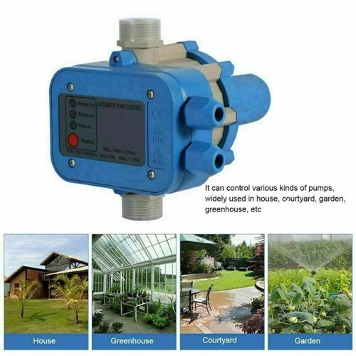 240V Automatic Water Pump Pressure Control Switch Electronic Controller Auto-Off - Picture 6 of 8
