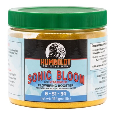 Humboldt County's Own Sonic Bloom w/ Vitamin B1 - Increases Flower Size & Mass