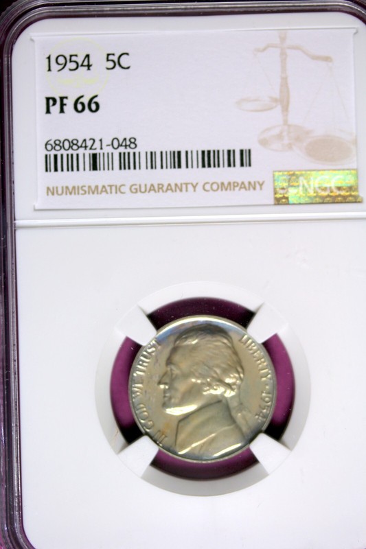 1954 - NGC PF66 JEFFERSON NICKEL!!  #B43828