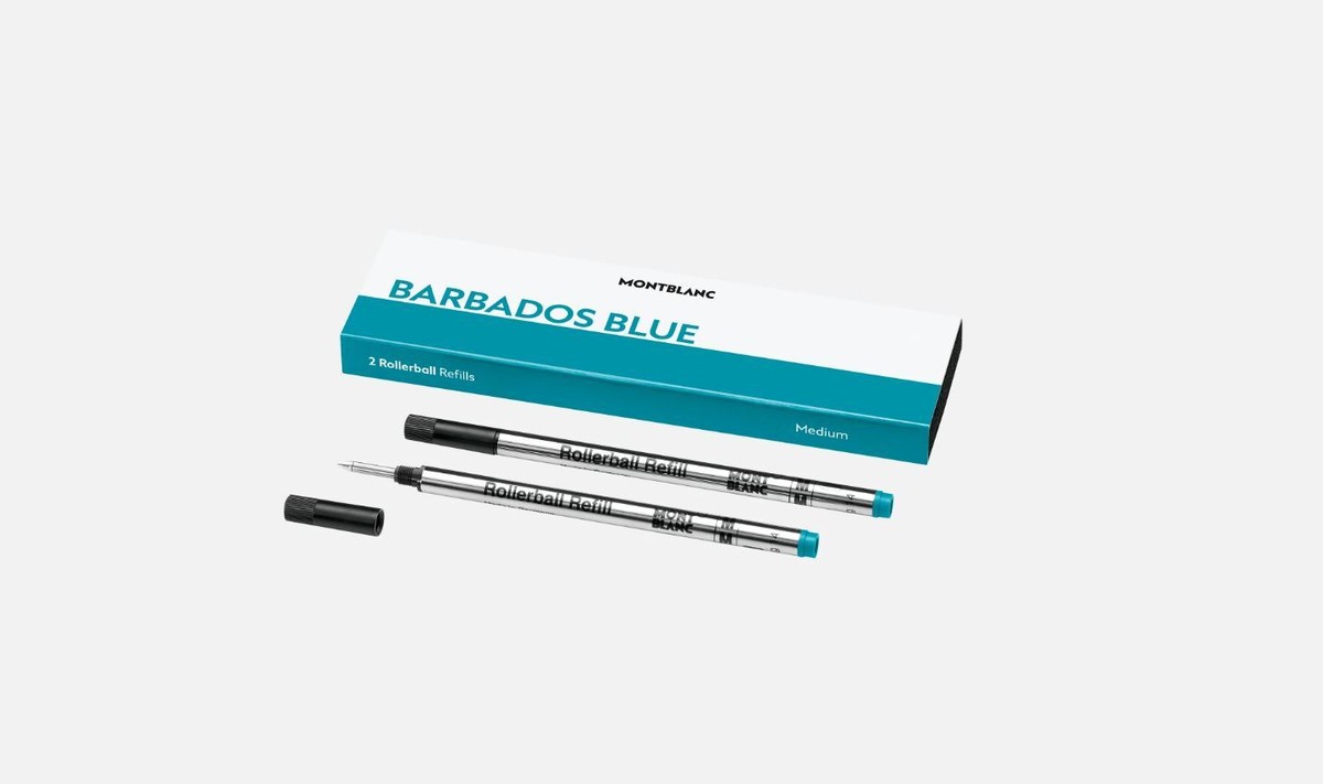 Montblanc Refill Rollerball Medium Rollerball Barbados Blue Pen