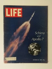 Life Magazine October 25, 1968 - Astronaut Wally Schirra & Apollo 7 - Vietnam