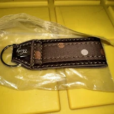New Thirty One Hang It Up Key Fob Chocolate Spots Brown Dots