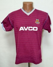 WEST HAM UNITED 1985/1987 HOME FOOTBALL SHIRT SCORE DRAW SIZE M ADULT RETRO