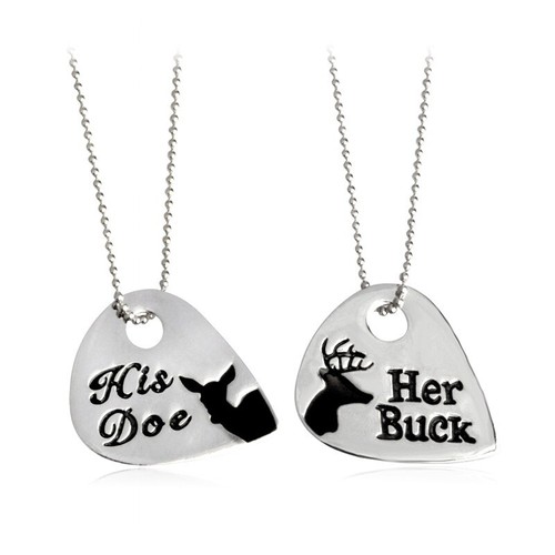 Buck and Doe necklace set for couples 