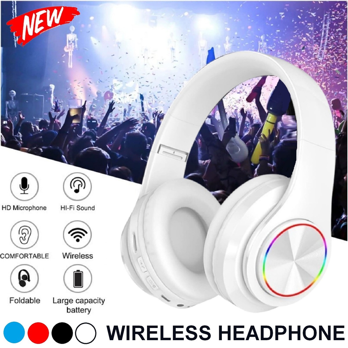 Over Ear Wireless Headphones For Large Ears Over Ear Earphones For
