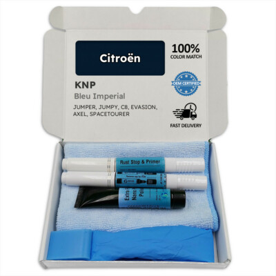 Lackstift für Citroën Schwarz BLEU IMPERIAL KNP JUMPER JUMPY C8 EVASION AXEL
