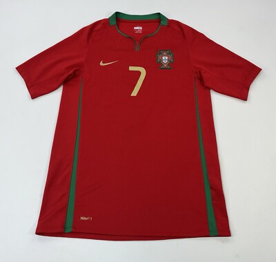 VTG PORTUGAL 2008 2009 NIKE HOME FOOTBALL SOCCER SHIRT JERSEY