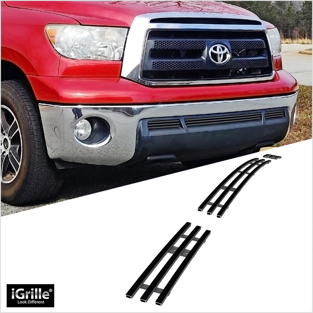 2010-2013 Toyota Tundra Lower Bumper Stainless Black Billet Grille Insert