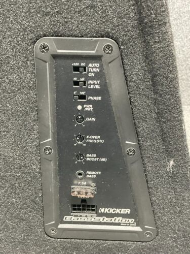 Kicker BassStation E13 Enclosed Powered Car Subwoofer With Bass Station Box - Picture 11 of 14