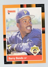 1988 Barry Bonds Donruss Baseball's Best #17 Pittsburgh Pirates Rookie Card RC. rookie card picture