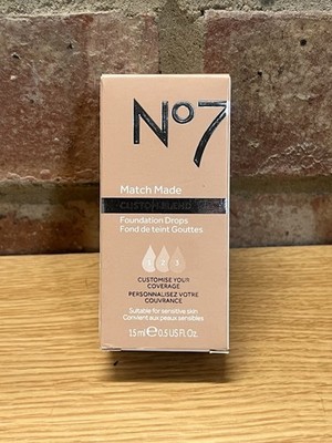 No7 Match Made Custom Blend Foundation Drops - Cool Ivory 15ml Discontinued Rare