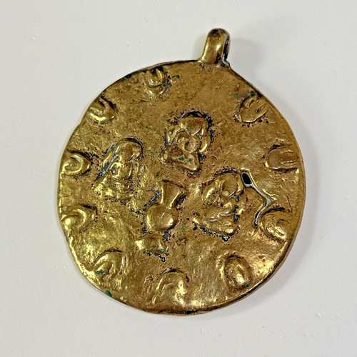 Vtg Tibetan Buddhist Amulet Talisman Buddataler Pendant Sipaho Zodiac Calendar