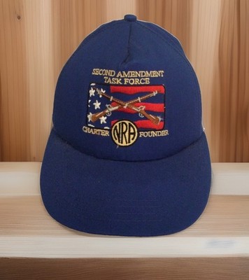 Vtg NRA 2nd Amendment Task Force Charter Member Alabama State Logo Rifle Cap Hat