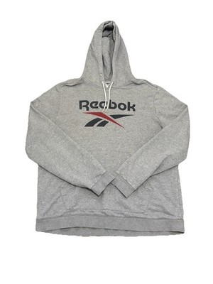 Reebok Identity Big Logo  Men s Size 2Xl Hoodie Pullover Gray