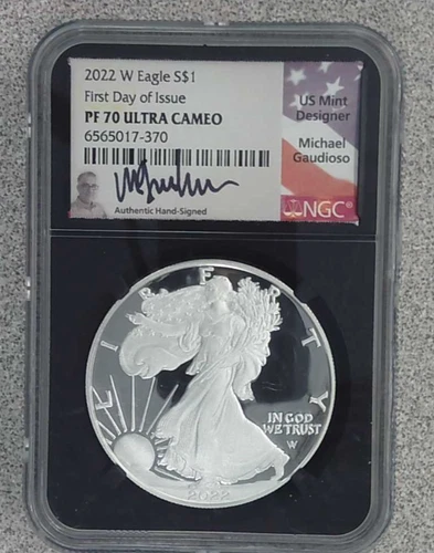 2022-W Proof 1 oz. .999 American Silver Eagle NGC PR70 Ultra Cameo (370)