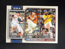 2026 Topps Series 1 Celebration AL ERA Leaders Skubal/Brown/Crochet #327