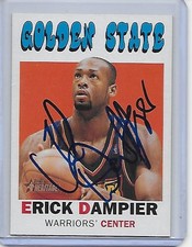 Basketball Card IP auto NBA ERICK DAMPIER Golden State Warriors 2000-01 Heritage