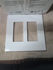 20-Pack 2-Gang Screwless Wall Plate Set White Glossy Finish