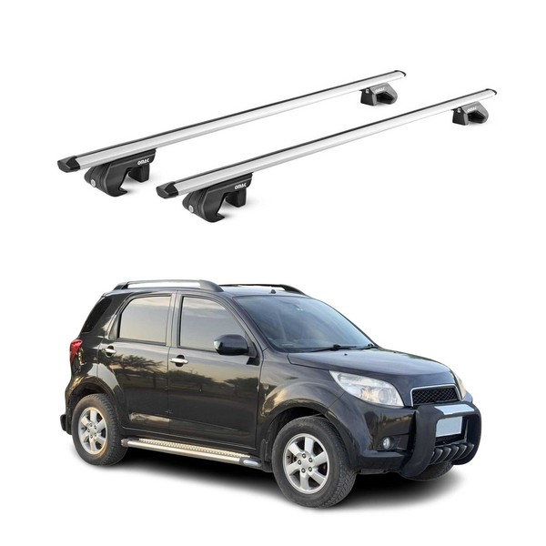 DachträGer GrundtäGer FüR Daihatsu Terios 2006-2017 90Kg Alu Silber 2 Tlg ABE-image