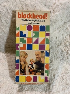 Saalfield blockhead! Balancing Skill Game, 1971 19 Blocks Plus Flat Starter