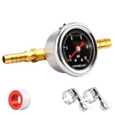 Universal 0-15psi Fuel Pressure Gauge 18 Npt Oil Press Gauge With 516 Barb Universal 0-15psi Fuel Pressure Gauge 18 Npt Oil Press Gauge With 516 Barb
