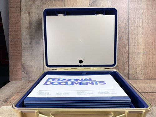 Suze Orman’s Protection Portfolio Case Gold Edition Organizer 15”x13”x5” Used