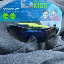 Speedo Kids Black  Neon Green Sunglasses Polarized Lens UV400 Mirrored Age 3 