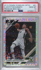 2019-20 Donruss Optic Premium Box Set Prizm Giannis Antetokounmpo PSA 10 GEM MT