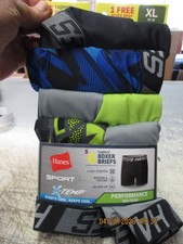 New Hanes Boy's Sport Cool Comfort Boxer Briefs 6 Pair Size XL 16-18