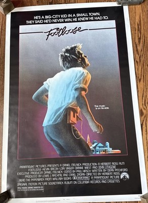 Footloose 1984 Movie Poster 27x41 Original Kevin Bacon Rolled P3